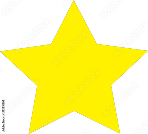 yellow star on white background