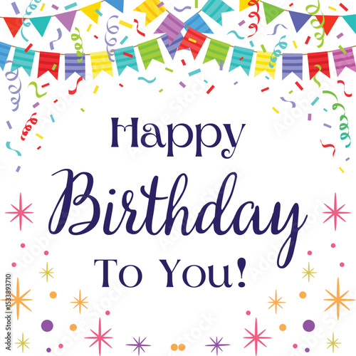 Happy birthday text effect wish