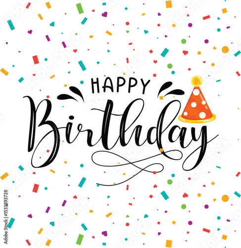 Happy birthday text effect wish