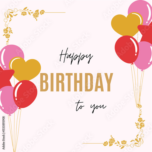 Happy birthday text effect wish