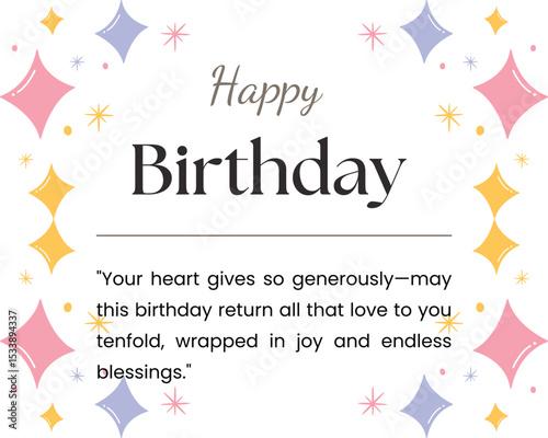 Happy birthday text effect wish