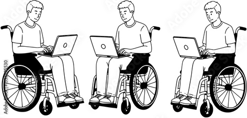 disabled man in wheelchair
