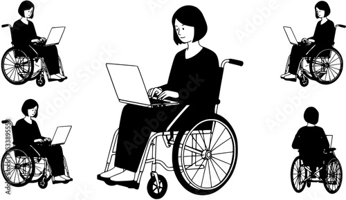 disabled woman in wheelchair
