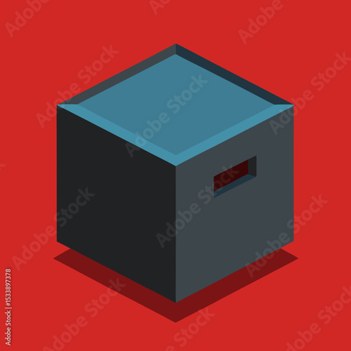 Brooding Box Vector | Generative AI & Linocut Silhouette Design for Poultry Care