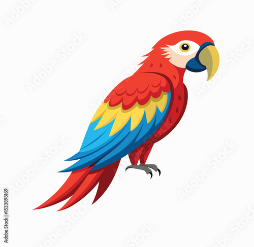red and yellow macaw