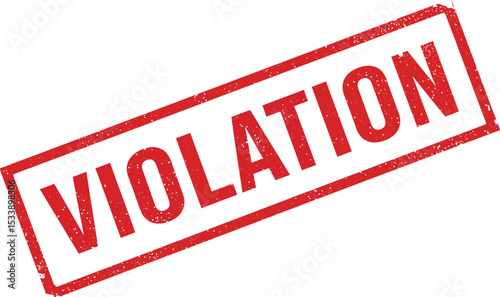 Red Violation Stamp - Compliance and Legal Enforcement Marking