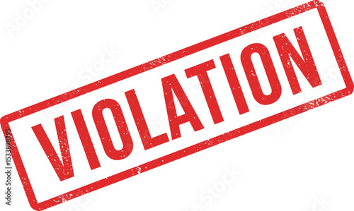 Red Violation Stamp - Compliance and Legal Enforcement Marking