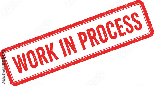 Work in Process Stamp - Business Operations, Manufacturing, Project Management, Workflow Tracking
