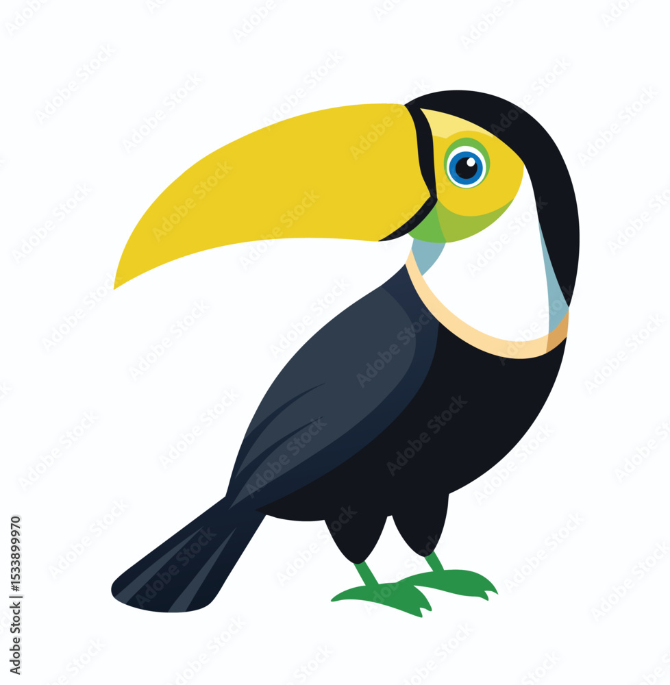 Fototapeta premium toucan bird cartoon