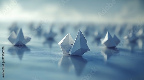 Paper Boats on Calm Waters.