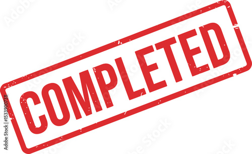 Completed Stamp Image for Task Tracking and Project Management