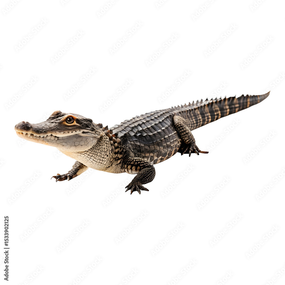 Alligator isolated on a transparent background Alligator isolated on a transparent background