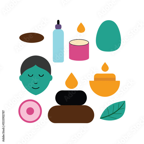 set of spa icons