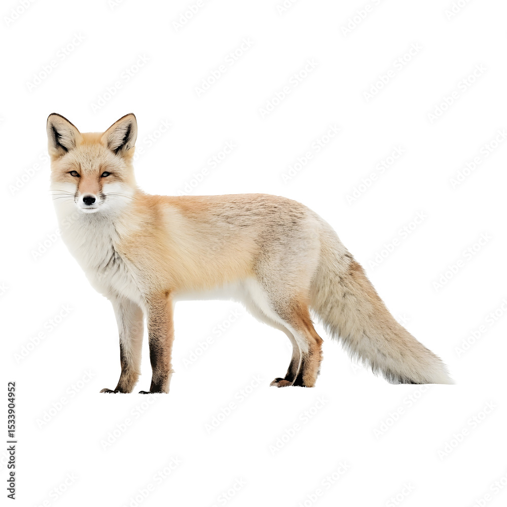 Obraz premium Fox isolated on a transparent background