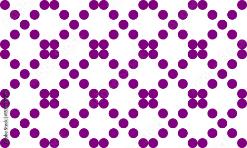 purple polka dots in diamond grid pattern design for fabric printing as repeat pattern, pink purple circle