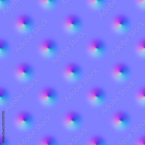 Normal map of wall with many holes (Perfect seamless pattern)