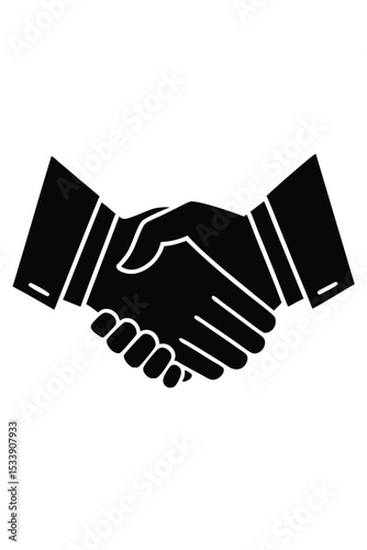 Business deal handshake illustration graphic symbol agreement partnership sign negotiations
