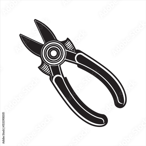 manual cable cutter silhouette