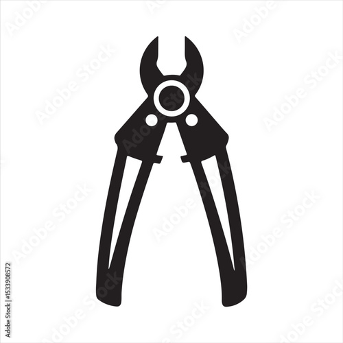 manual cable cutter silhouette