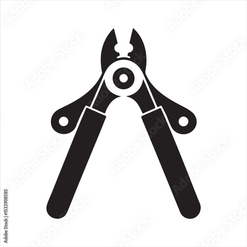 manual cable cutter silhouette