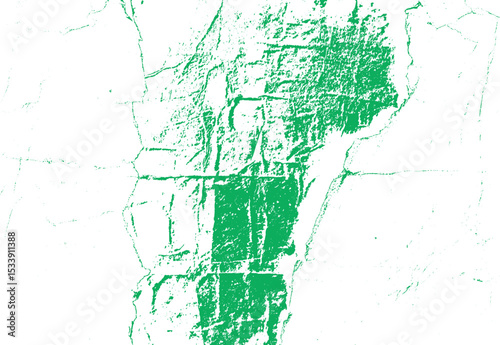 Green abstract grunge texture on white background providing a striking and textured visual effect perfect for design projects and graphic elements