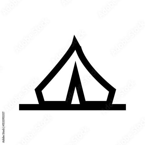 vector illustration of tent
