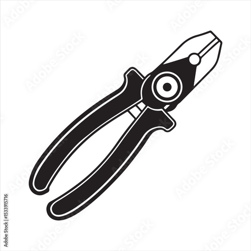 manual cable cutter silhouette