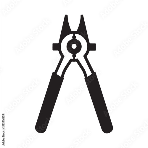 manual cable cutter silhouette