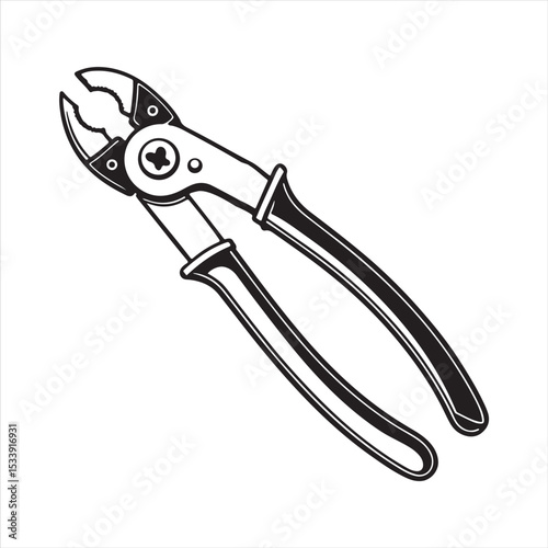 manual cable cutter silhouette