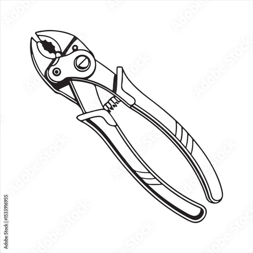 manual cable cutter silhouette