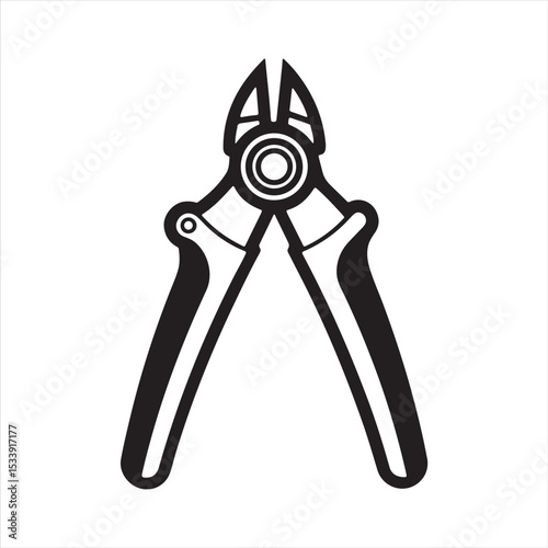 manual cable cutter silhouette