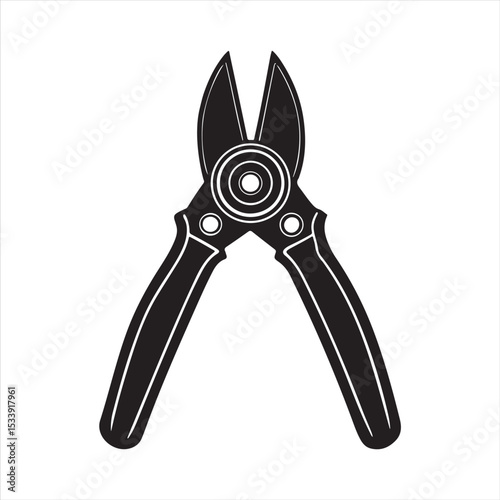 manual cable cutter silhouette