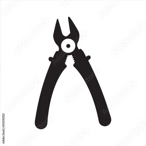 manual cable cutter silhouette