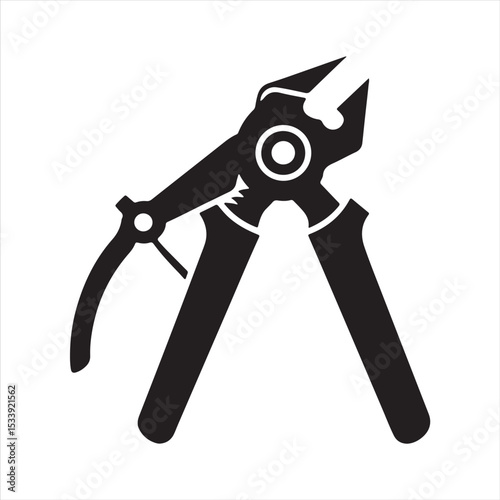 manual cable cutter silhouette