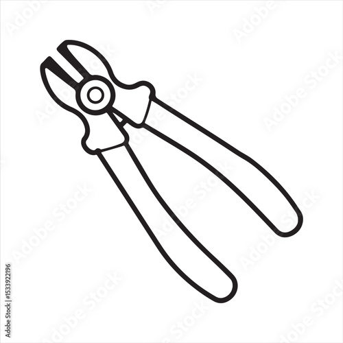 manual cable cutter silhouette