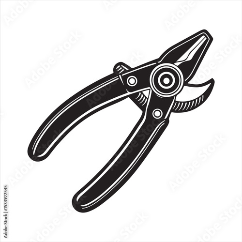 manual cable cutter silhouette