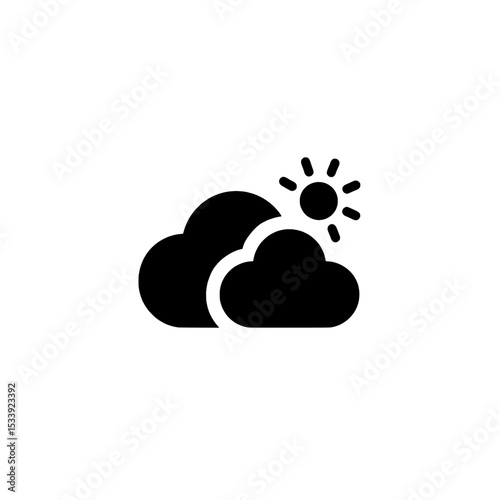 Weather icon showing partly cloudy conditions with a sun emerging from behind a cloud.