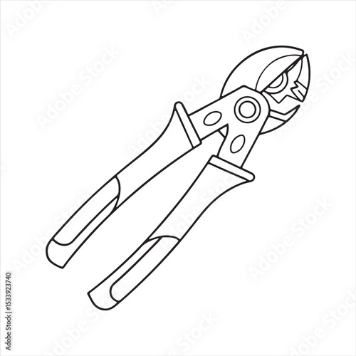 manual cable cutter silhouette