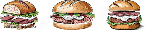 Variety of Delicious Sandwiches - Meal & Lunch Food

