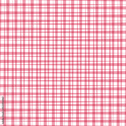 Abstract pink colour thik to thin seamless chaqe plade line pattern can used for background, tabile clothes and textile etc