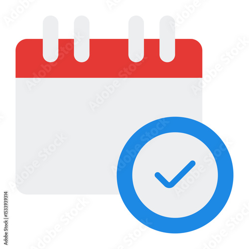 Calendar and checklist icon. Task planning. Daily schedule and productivity tool