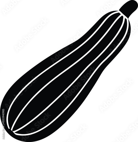 Zucchini Icon Outline Vector Illustration
