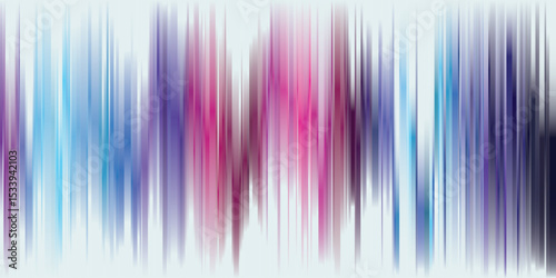 Abstract colorful bright rays and sound waves on light green background graphic illustration.