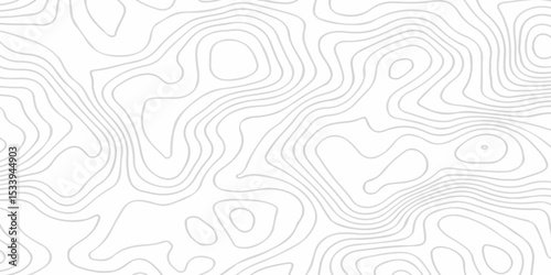 Black and white lines seamless Topographic map patterns, topography line map. Vintage outdoors style. The stylized height of the topographic map contour in lines and contours isolated on transparent.