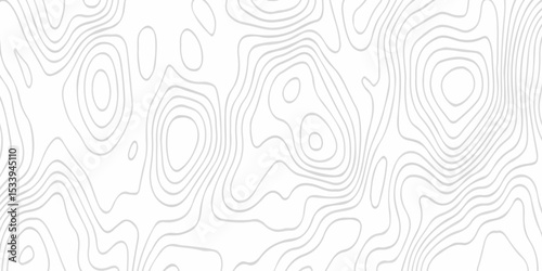 Black and white lines seamless Topographic map patterns, topography line map. Vintage outdoors style. The stylized height of the topographic map contour in lines and contours isolated on transparent.