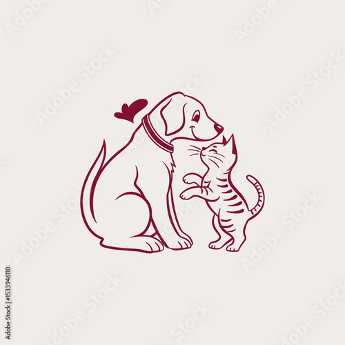 pet logo design vector for pet shop 