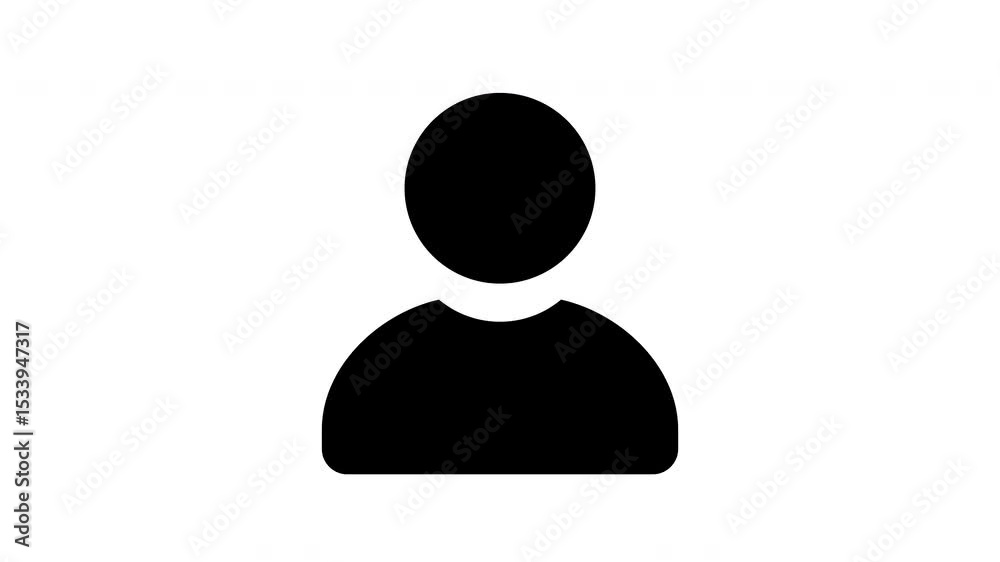 user solid animation icon
