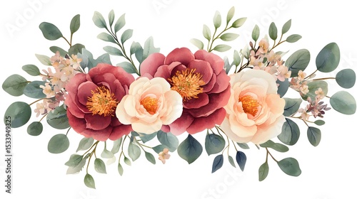 Delicate floral arrangement with muted tones.