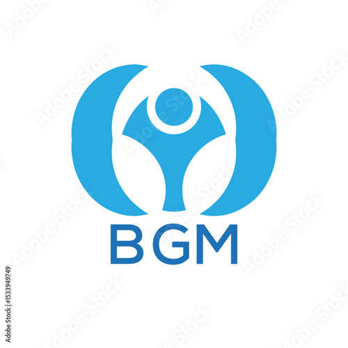 Initial BGM Letter Linked Logo for business and company identity. Modern BGM Letter Logo Vector Template with modern trendy golden logo.
