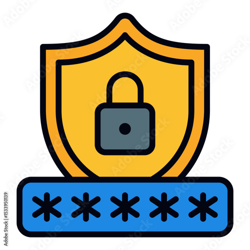 Pin code icon. Security number entry. Password authentication for device
